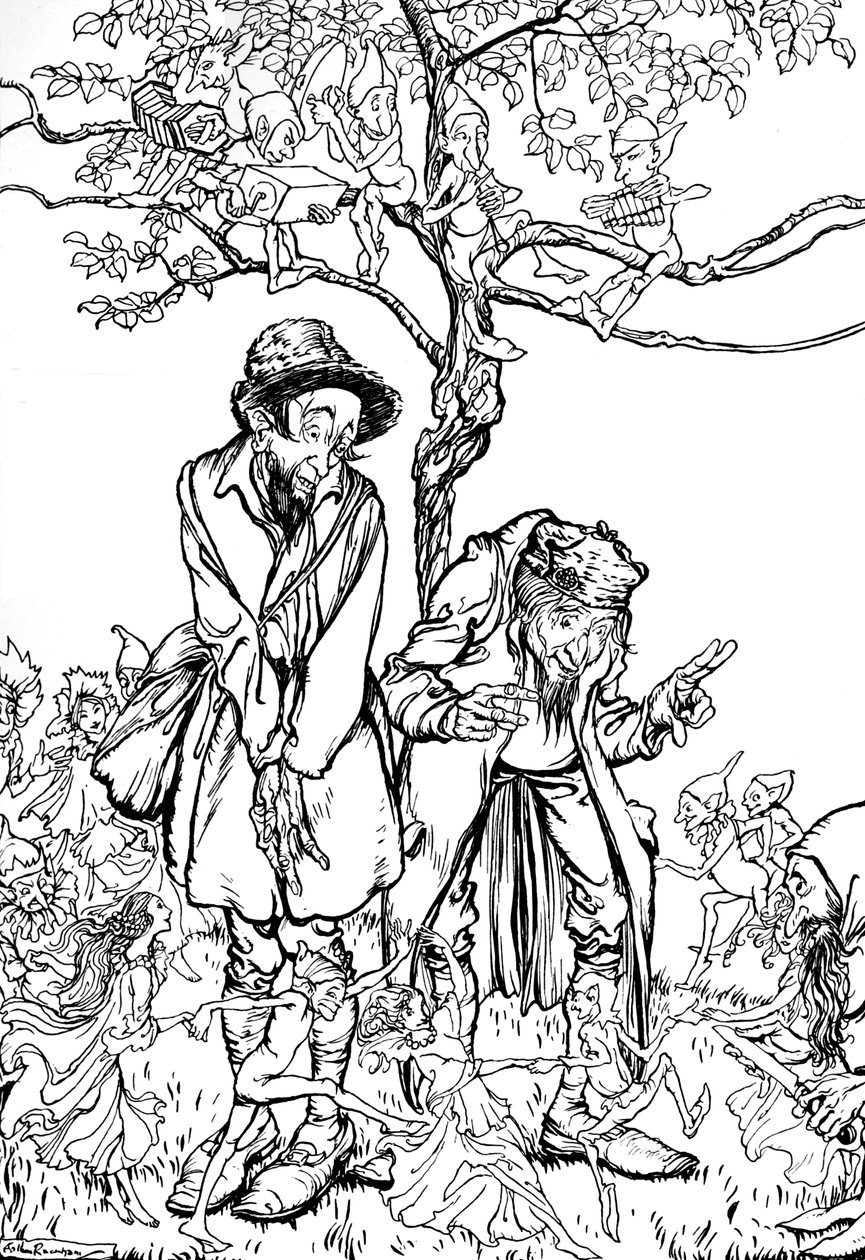 लिटिल ब्रदर एंड लिटिल सिस्टर, 1917, 1923 द्वारा आर्थर रैकहम