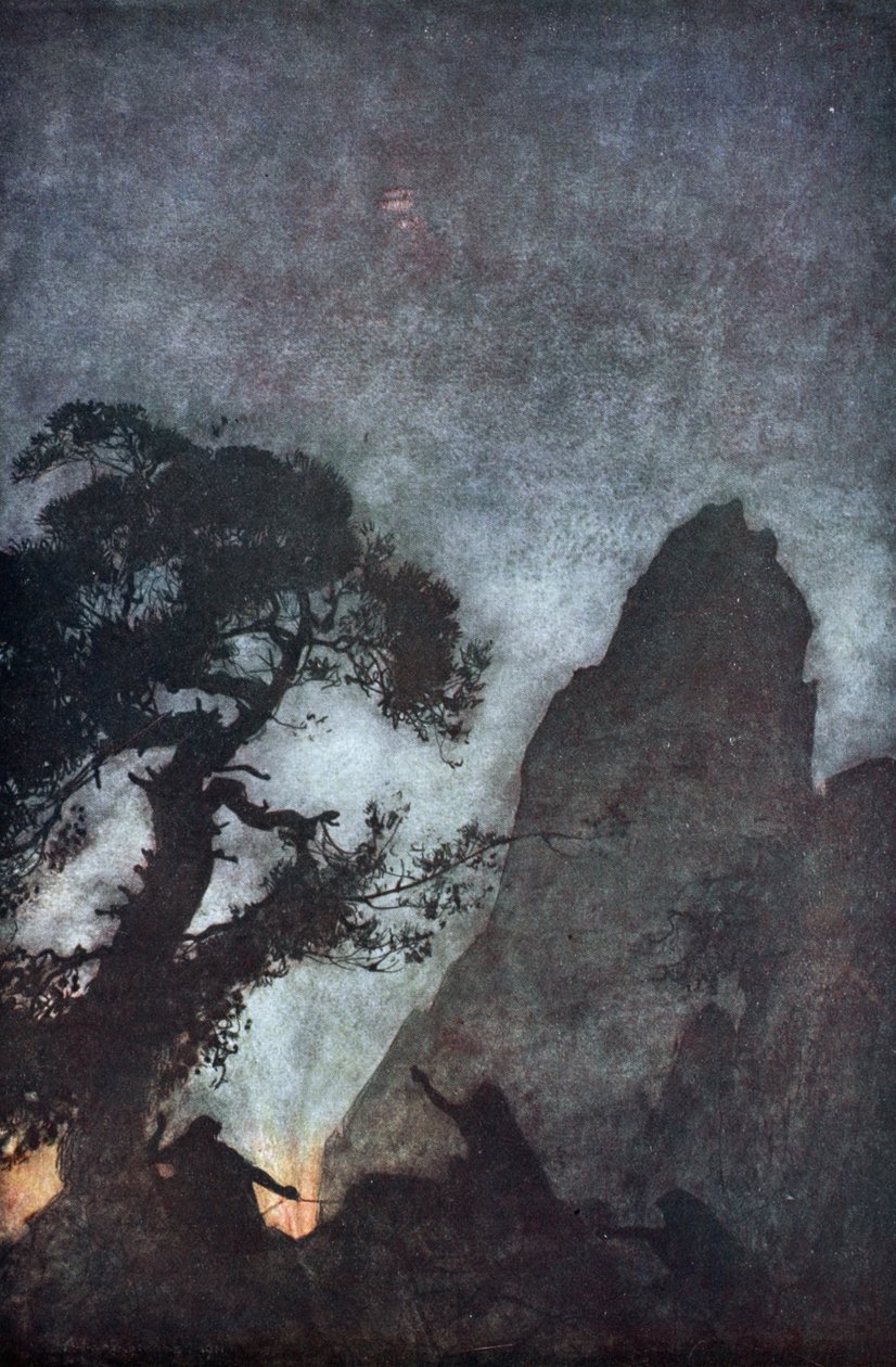 द थ्री नोर्न्स, 1924। द्वारा आर्थर रैकहम