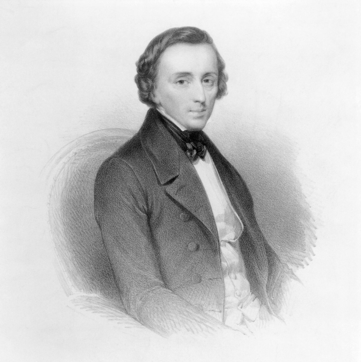 फ्रेडरिक चोपिन (1810-49) पोलिश संगीतकार और पियानोवादक का चित्रण द्वारा ऐरी शेफ़र