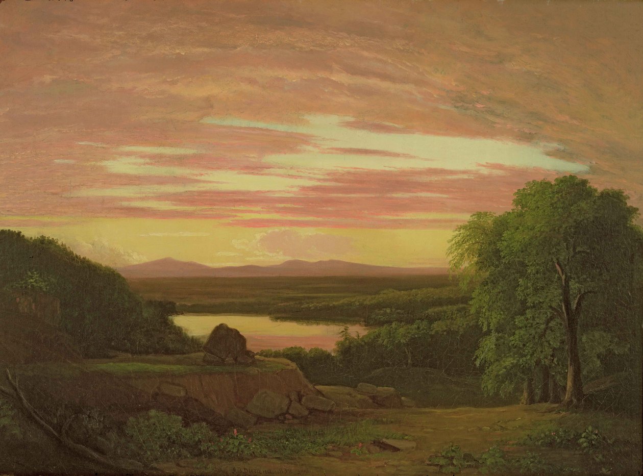 लैंडस्केप, सूर्यास्त, 1838 द्वारा एशर ब्राउन डूरंड