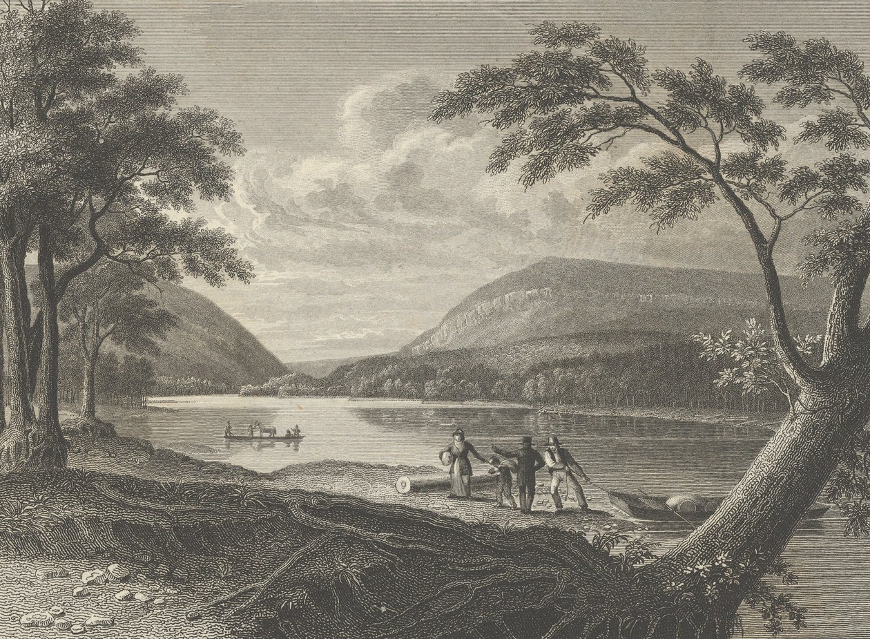 डेलावेयर वाटर गैप, 1830। द्वारा एशर ब्राउन डूरंड