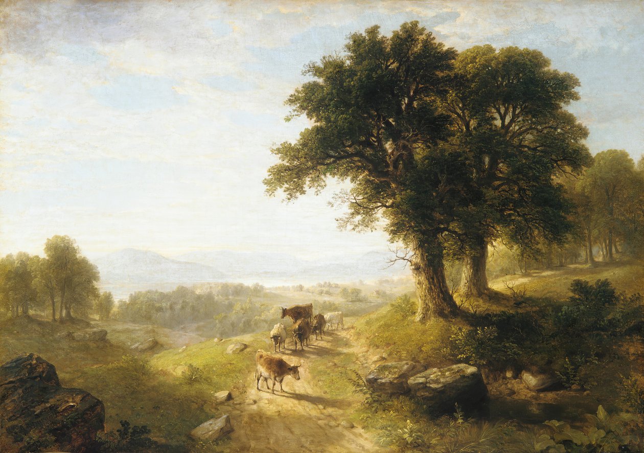 रिवर सीन, 1854। द्वारा एशर ब्राउन डूरंड