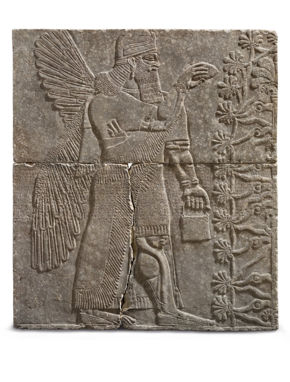 एक विंग जीनियस की राहत, आशुतसिरपाल का शासनकाल, c.883-859 ई.पू. द्वारा असीरियन