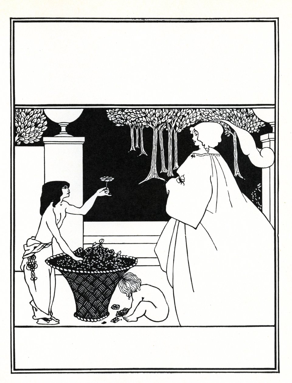 &39;द येलो बुक&39; के वॉल्यूम IV के कवर के लिए डिजाइन (अप्रयुक्त), 1899 द्वारा ऑब्रे बियर्डस्ले