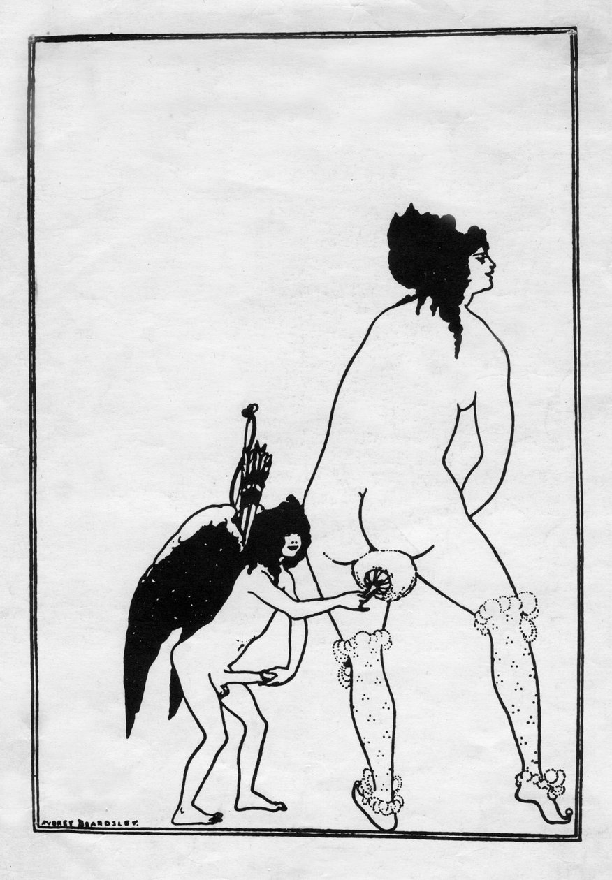 लैम्पिटो का शौचालय, 1896। द्वारा ऑब्रे बियर्डस्ले