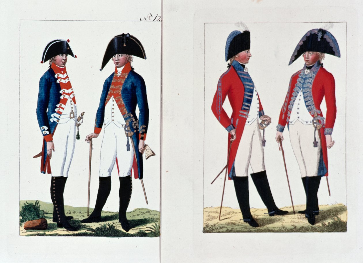 Musketeers और अधिकारी, 1800 द्वारा अगस्त लियोपोल्ड राम