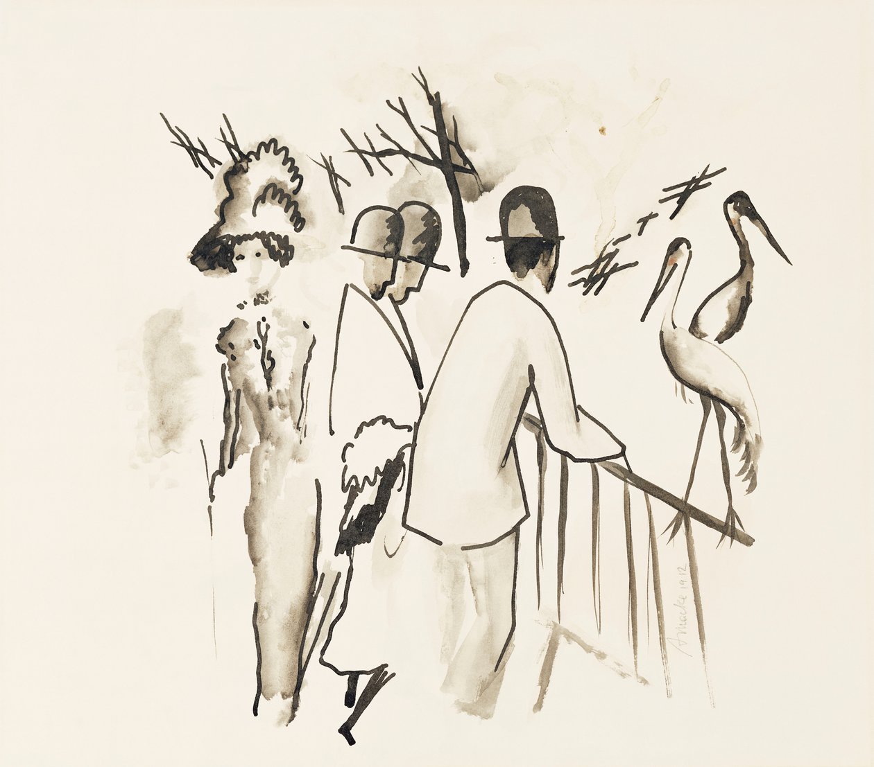 जूलॉजिकल गार्डन II; प्राणी उद्यान II, 1912 द्वारा अगस्त मैके