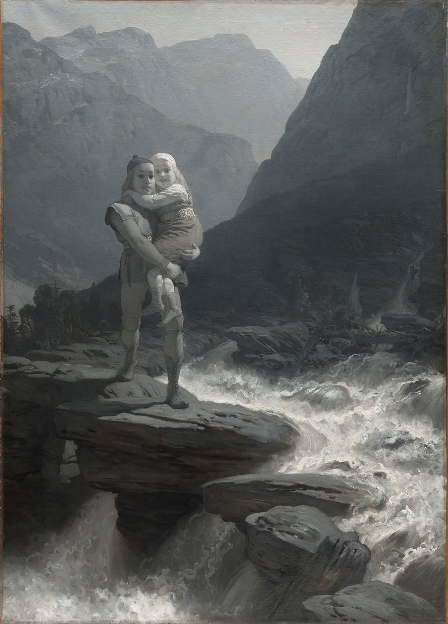 फ्रिथिओफ्स सागा: फ्रिथिओफ एंड इंग्बोर्ग, 1880s। द्वारा अगस्त माल्मस्ट्रोम