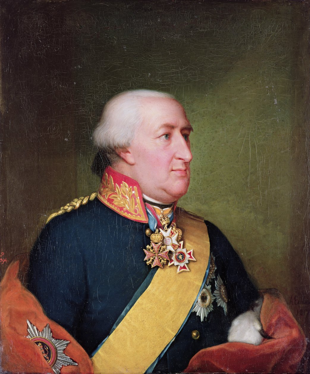 हेसे-कासेल (1743-1821) के निर्वाचक विल्हेम प्रथम, 1817 द्वारा अगस्त वॉन डेर एम्बड