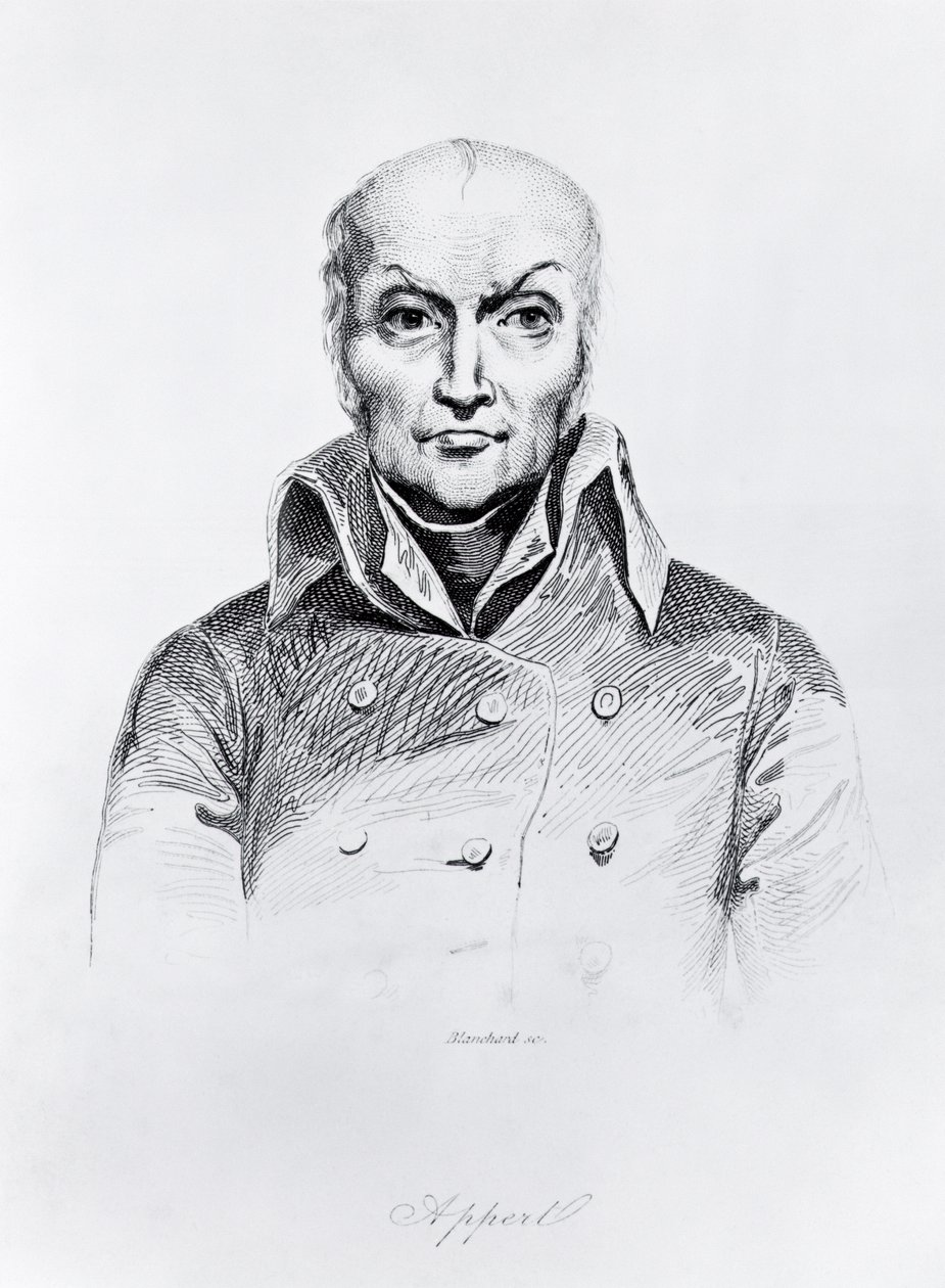 निकोलस एपर्ट का पोर्ट्रेट (1749-1841) (bw फोटो) द्वारा अगस्टे आई ब्लांचर्ड