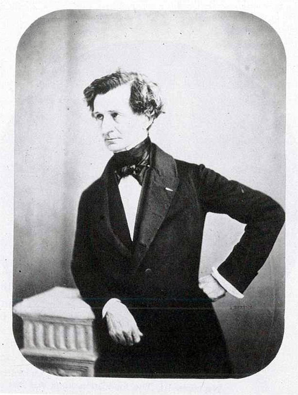 हेक्टर बर्लियोज़ का पोर्ट्रेट, c.1850s द्वारा अगस्टे एडोल्फ बर्टश
