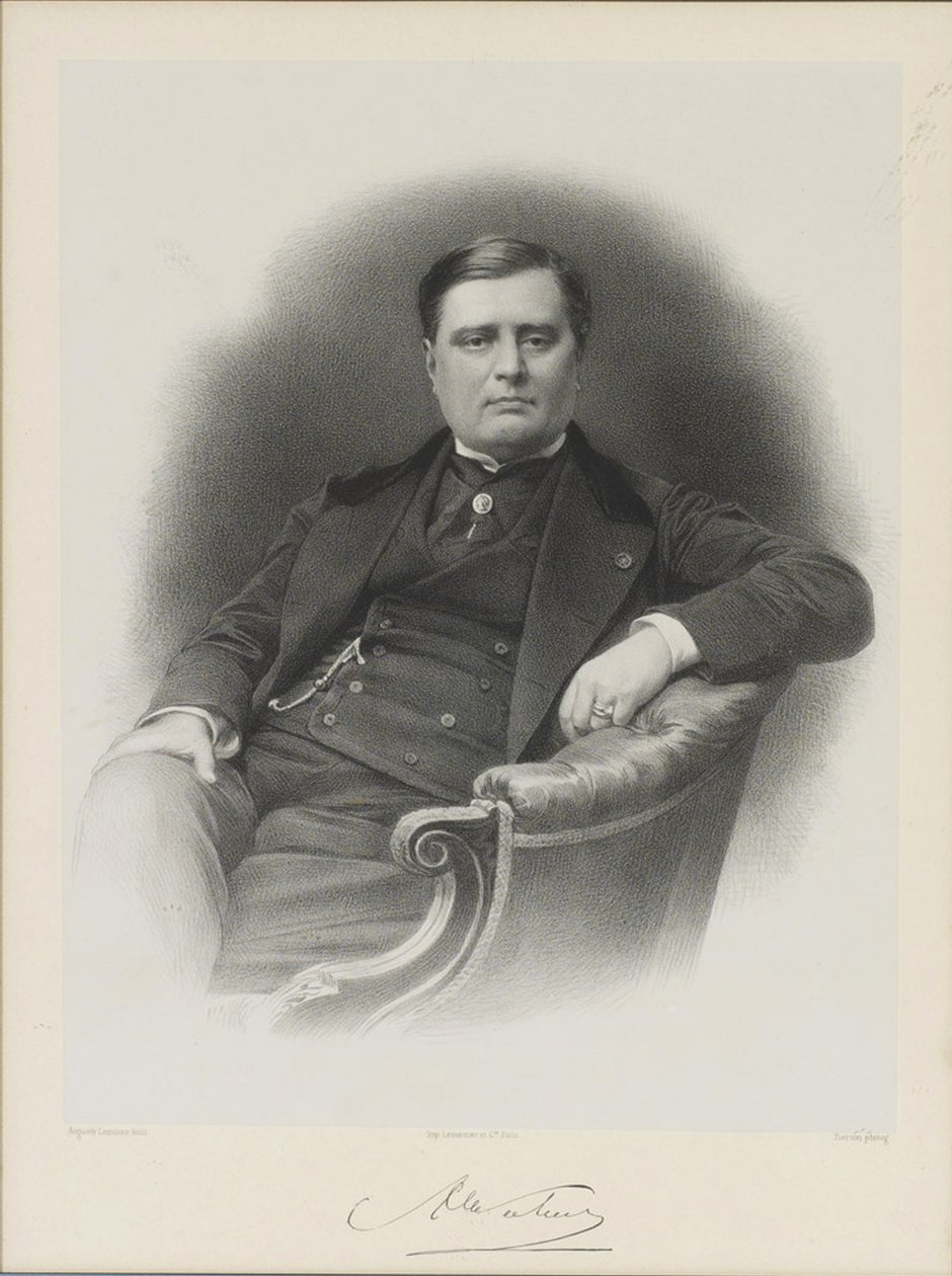 अलेक्जेंड्रे फ्लोरियन जोसेफ का पोर्ट्रेट, काउंट कॉलोना-वाल्वेस्की 1810-1868 द्वारा अगस्टे लेमोइन