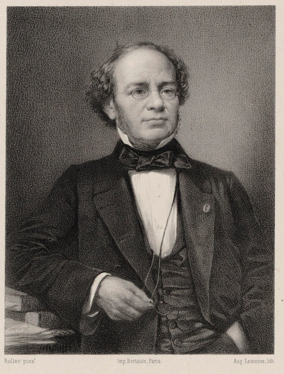 संगीतकार जैक्स फ्रॉमेंटल हैलेवी का पोर्ट्रेट 1799-1862। द्वारा अगस्टे लेमोइन