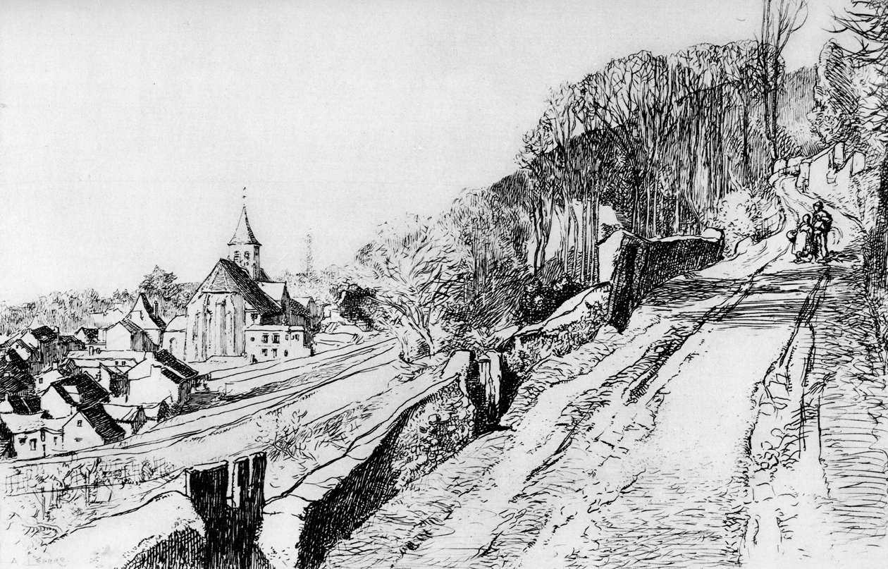 चर्च ऑफ़ सेंट प्रिक्स, c1870-1910 1924 द्वारा अगस्टे लुई लेपेयर