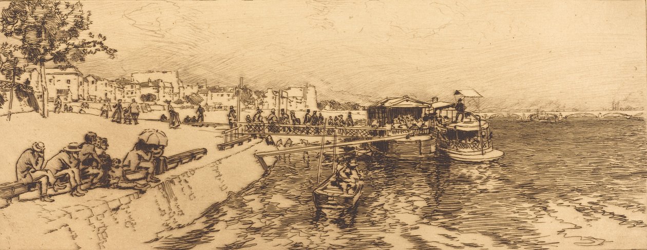 पियर ऑफ़ बर्सी एम्बरकाडेरे, क्वा डे बर्सी, 1891। द्वारा अगस्टे लेपेरे
