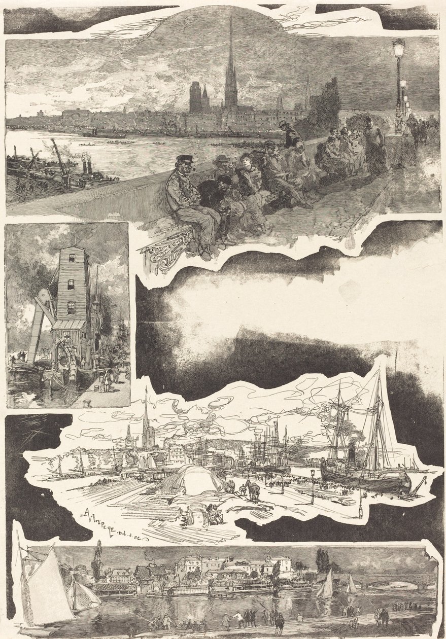 रूएन, 1888। द्वारा अगस्टे लेपेरे