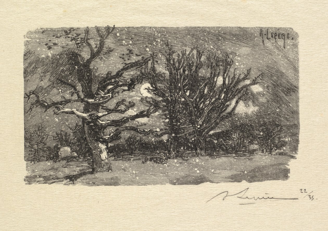 Fontainebleau Forest: Au dormoir de Lantara La Forêt de Fontainebleau: Au dormoir de Lantara, 1890 द्वारा अगस्टे लुई लेपेयर