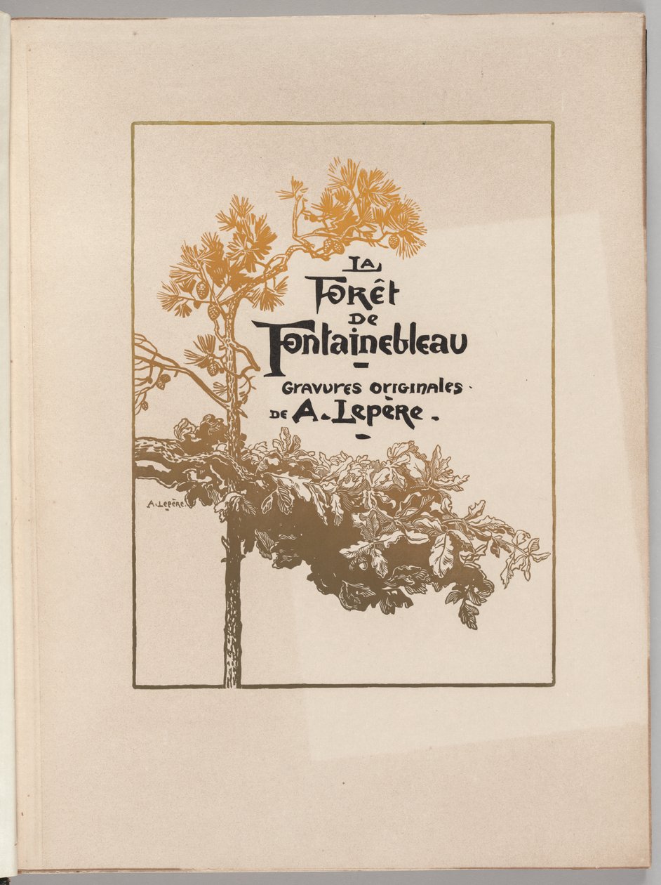 फॉनटेनब्लियू फॉरेस्ट: फॉन्टेनब्लो के जंगल को कवर करें, 1890। द्वारा अगस्टे लुई लेपेयर