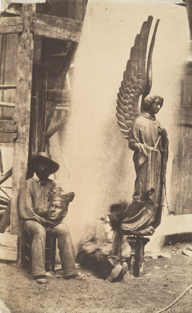 [एंजल ऑफ द पैशन, सैंट-चैपल, पेरिस], 1853-1854। द्वारा अगस्टे मेस्ट्रल