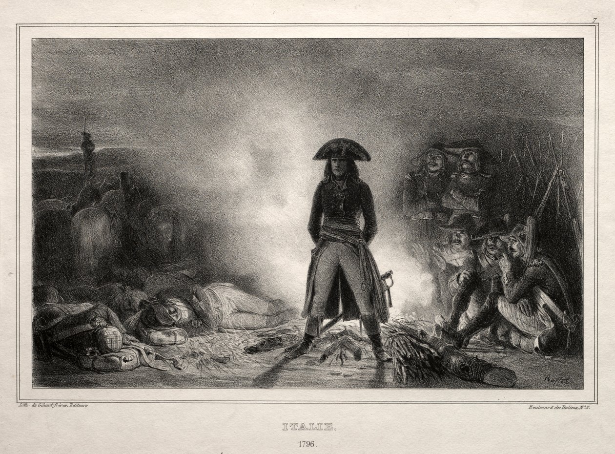 1836 के लिए एल्बम: इटली, 1796, नेपोलियन बोनापार्ट, 1836। द्वारा अगस्टे रैफेट