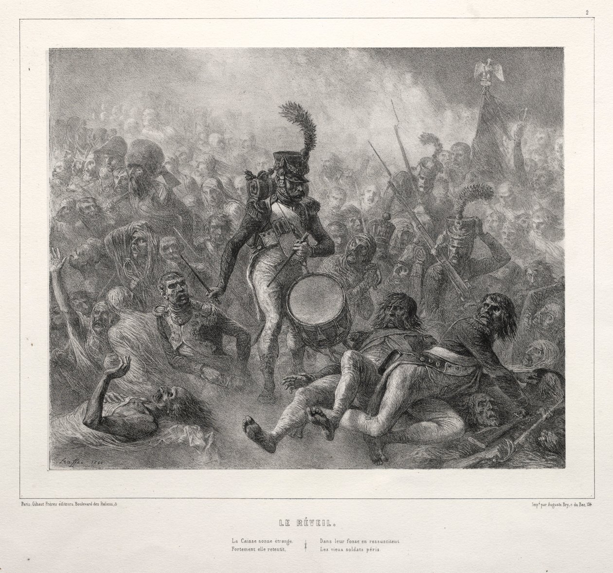 1832 की पुस्तक: रेवेइल, 1832। द्वारा अगस्टे रैफेट