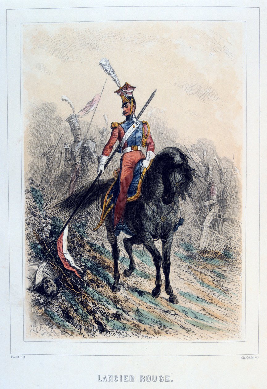 रेड लांसर, 1859। द्वारा अगस्टे रैफेट