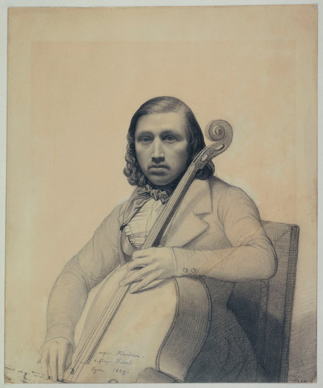 फ्रेंकोइस जॉर्ज-हेनल का पोर्ट्रेट 1807-1873, 1839। द्वारा अगस्टे रेने फ़्लैंड्रीना