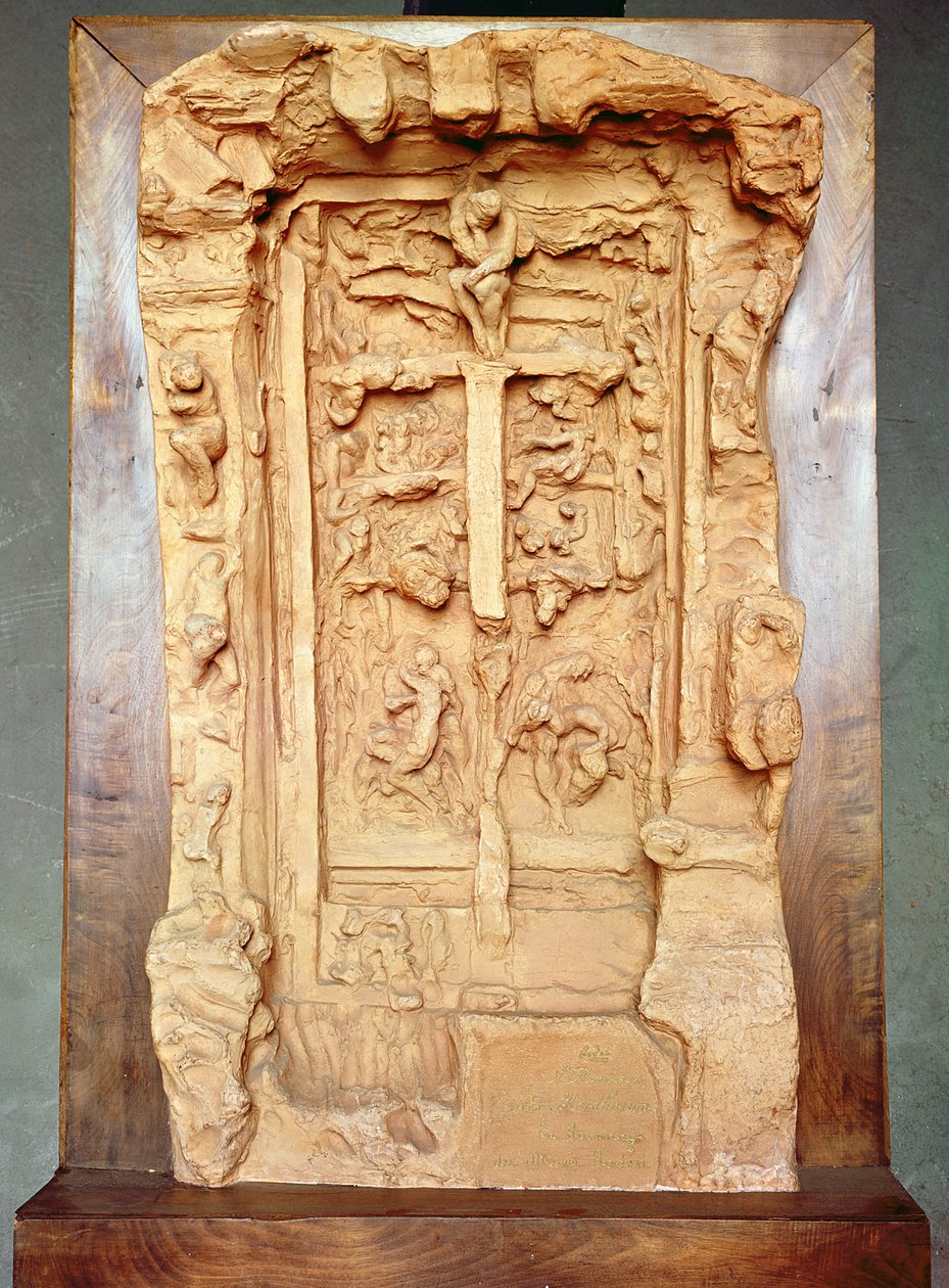गेट्स ऑफ हेल के लिए अध्ययन, 1889-90 (टेराकोटा) द्वारा अगस्टे रोडिन