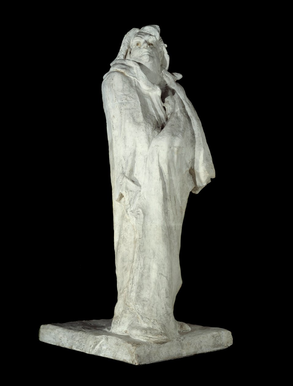 फ्रांसीसी लेखक होनोर डी बाल्ज़ाक (1799-1850)। अगस्टे रोडिन (1840-1917) 1898 पेरिस, मुसी डी'ऑर्से द्वारा प्लास्टर की मूर्ति द्वारा अगस्टे रोडिन