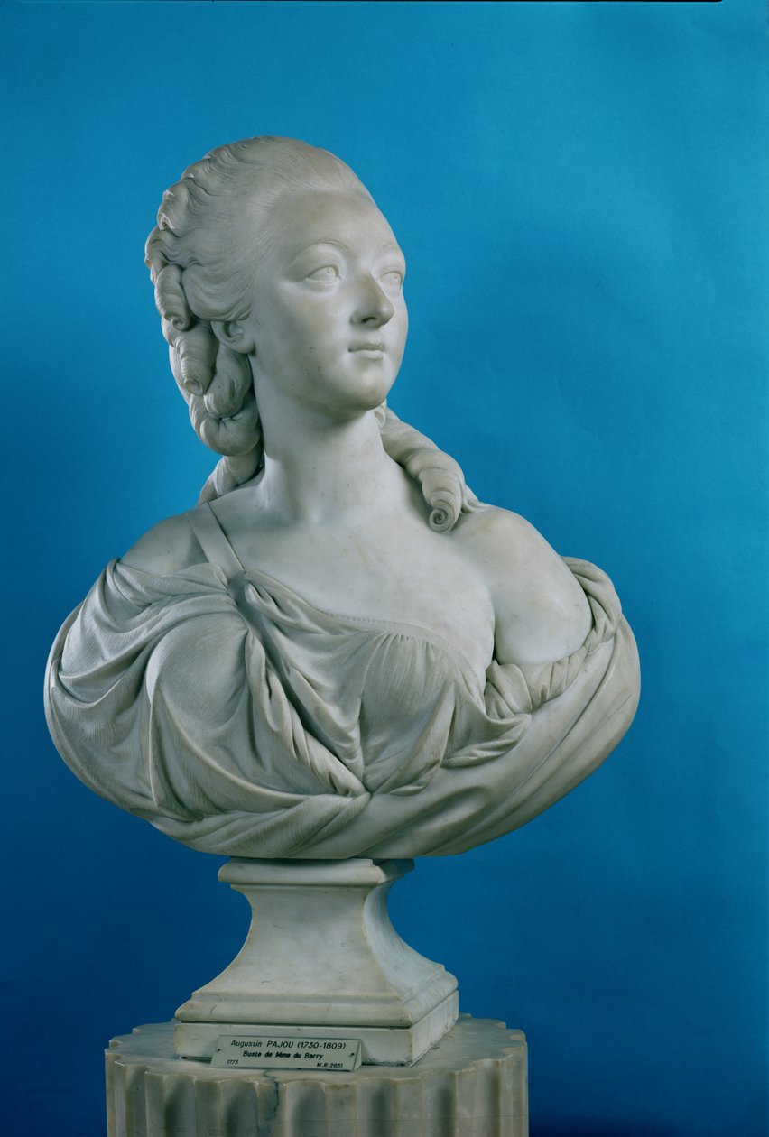 काउंटेस डु बैरी (1743-93) की बस्ट 1773 (संगमरमर) द्वारा ऑगस्टाइन पजौ