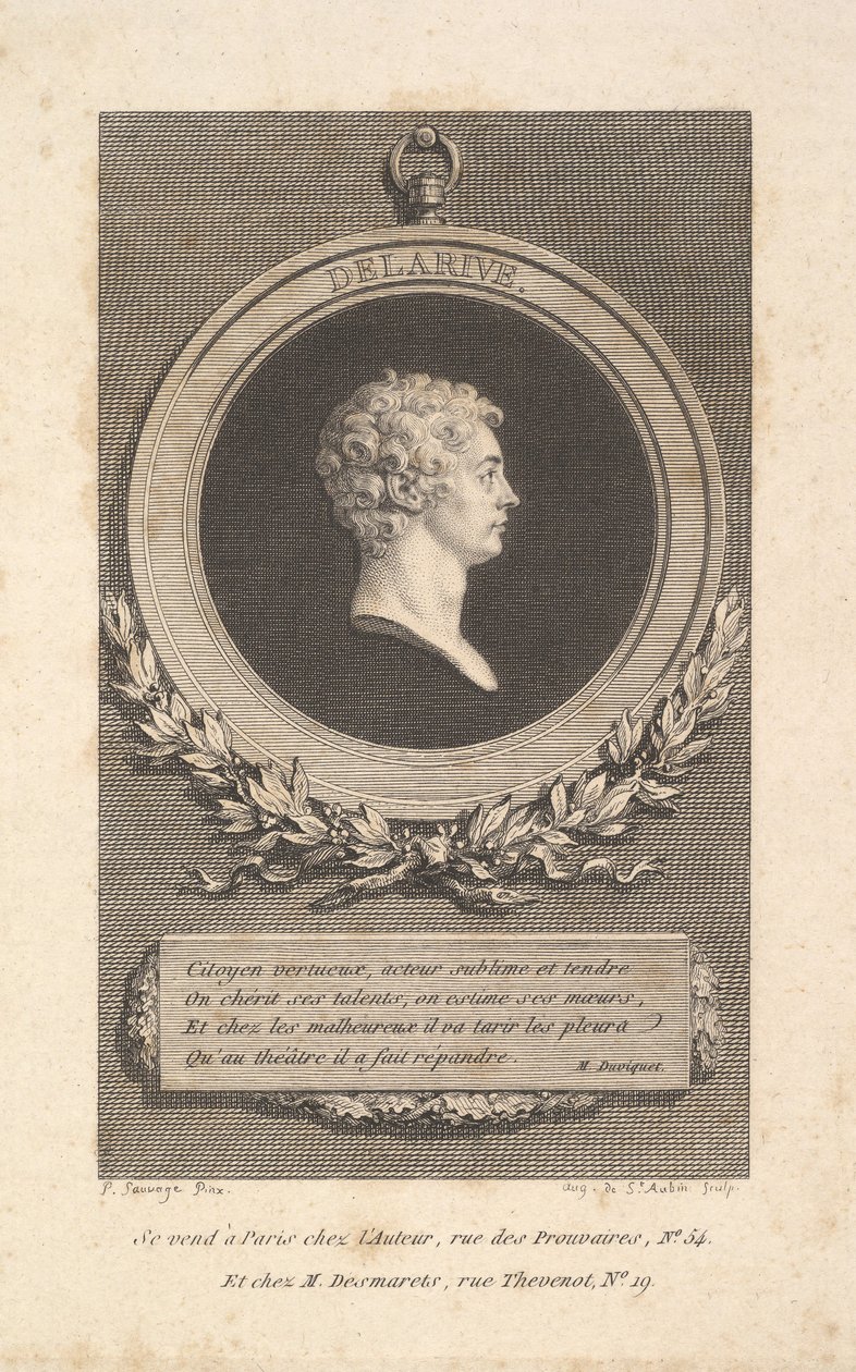 पोर्ट ऑफ डी लारिव, 1785। द्वारा ऑगस्टिन डी सेंट औबिन