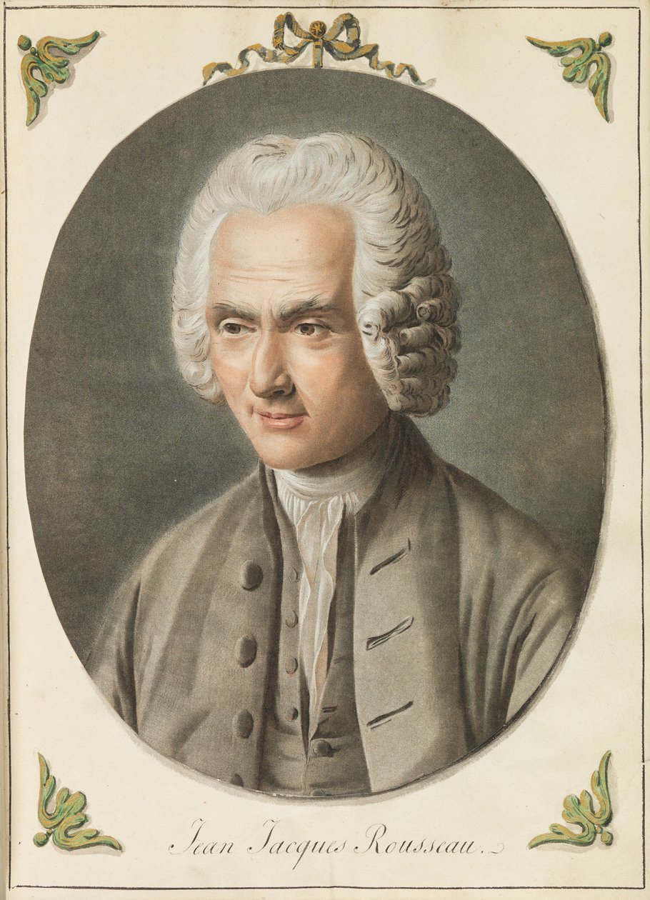 जीन-जैक्स रूसो का पोर्ट्रेट 1712-1778, सीए 1775। द्वारा ऑगस्टिन डी सेंट औबिन