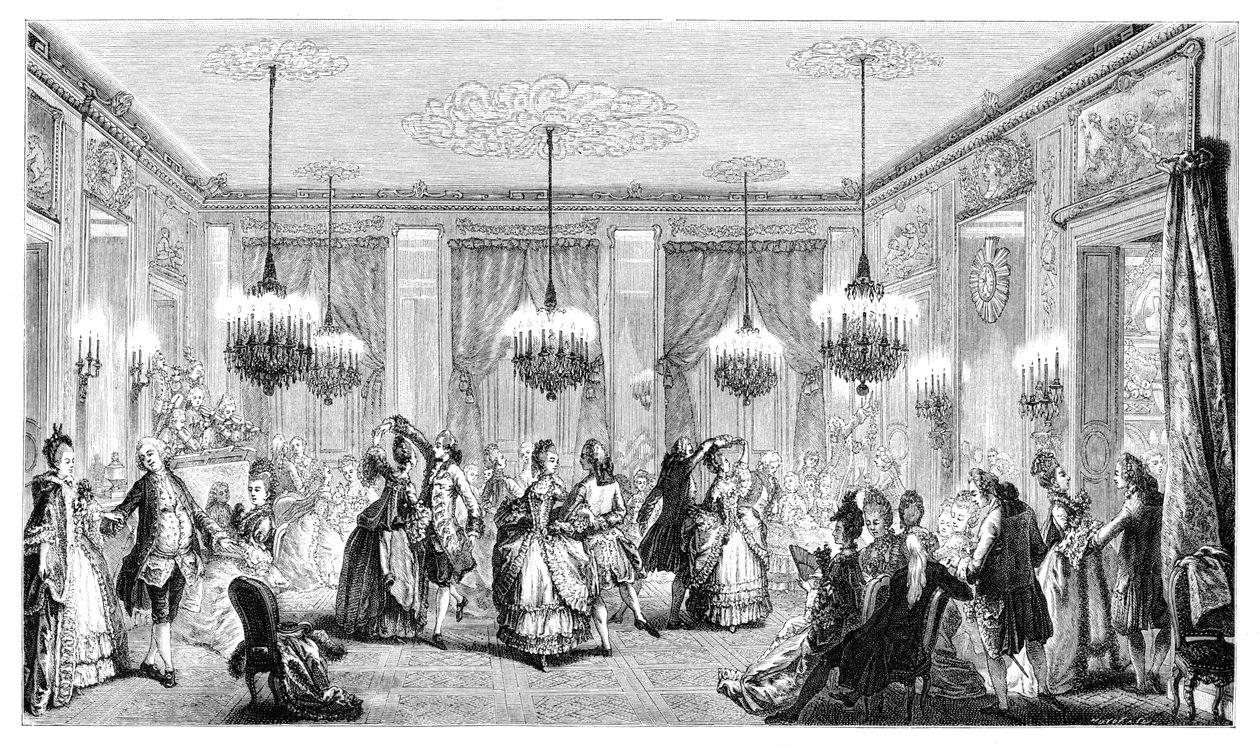 द बॉल, 1885। द्वारा ऑगस्टिन डी सेंट औबिन