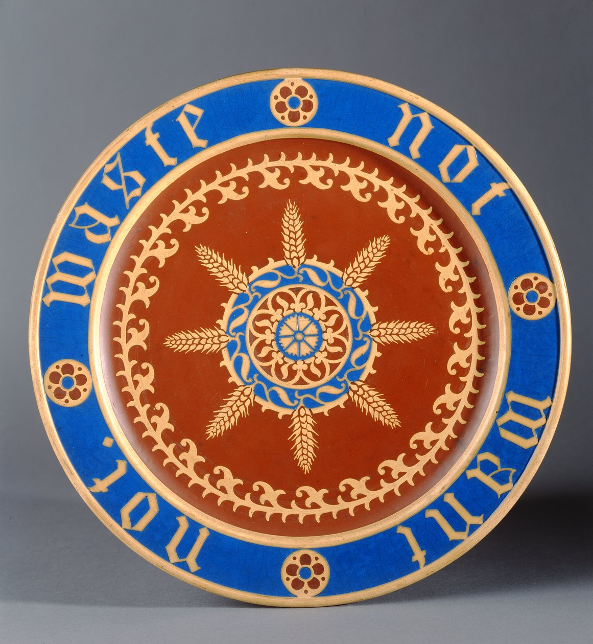 ब्रेड प्लेट, मटन एंड कंपनी द्वारा निर्मित, c.1849 (सिरेमिक) द्वारा ऑगस्टस वेल्बी नॉर्थमोर पुगिन