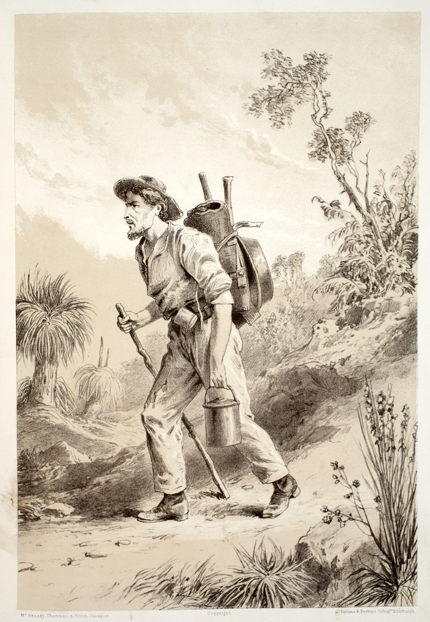 डेविड ब्लेयर, मैकग्रैडी, थॉमसन, और नाइस, 1879 द्वारा द हिस्ट्री ऑफ़ ऑस्ट्रेलेशिया से ट्रम्प पर खुदाई, 1879 द्वारा ऑस्ट्रेलियाई स्कूल