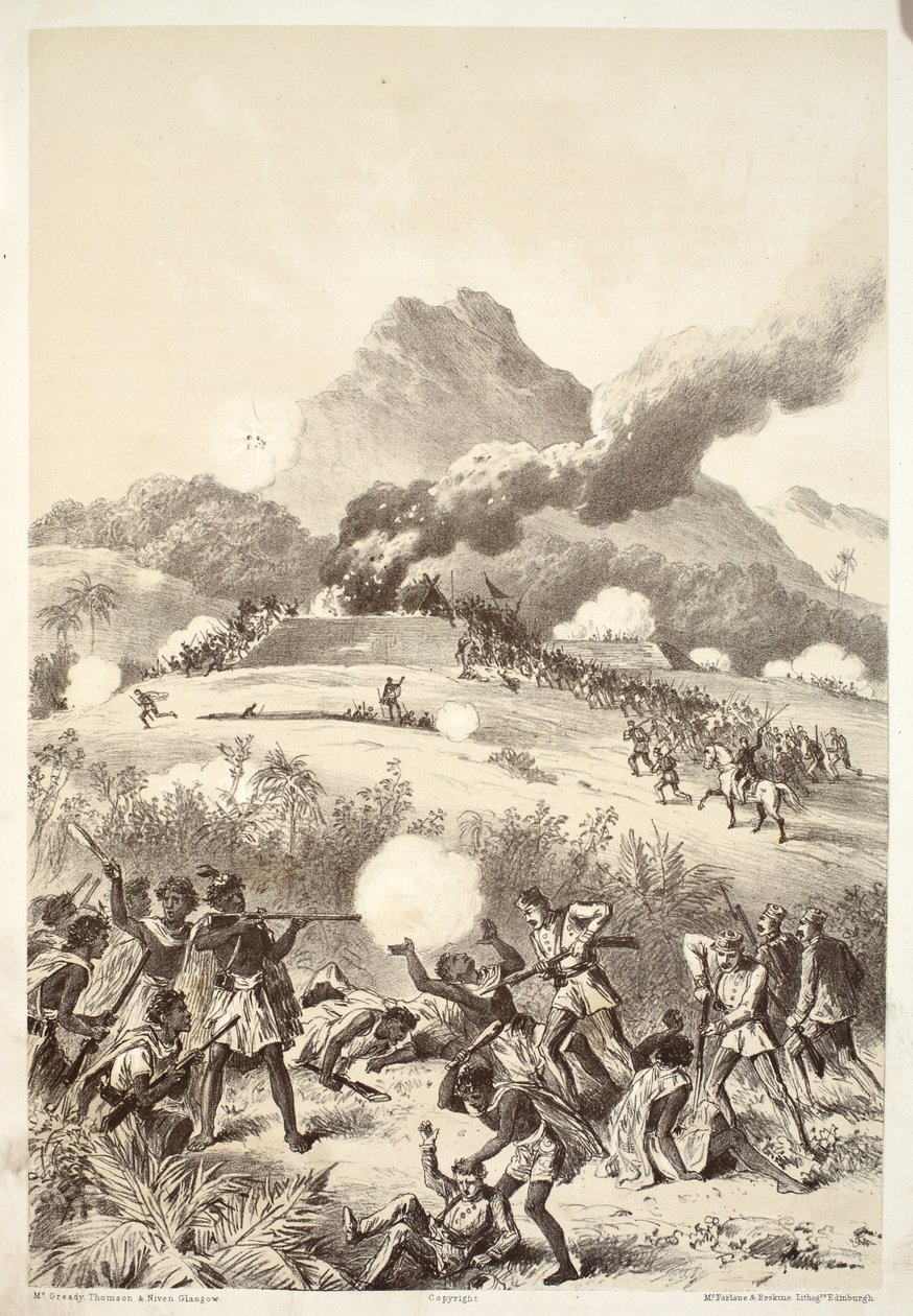 डेविड ब्लेयर, मैकग्रैडी, थॉमसन, और निवेन, 1879 द्वारा द हिस्ट्री ऑफ़ ऑस्ट्रेलेशिया से माओरी रिडाउट लेना द्वारा ऑस्ट्रेलियाई स्कूल