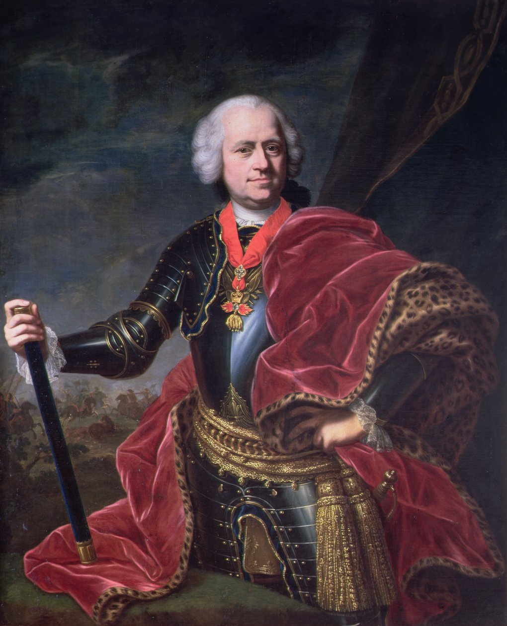 Karoly Jozsef Batthyany (1698-1772), बैथनी के राजकुमार, ऑस्ट्रियाई सेवा में हंगरी फील्ड मार्शल द्वारा ऑस्ट्रियाई स्कूल