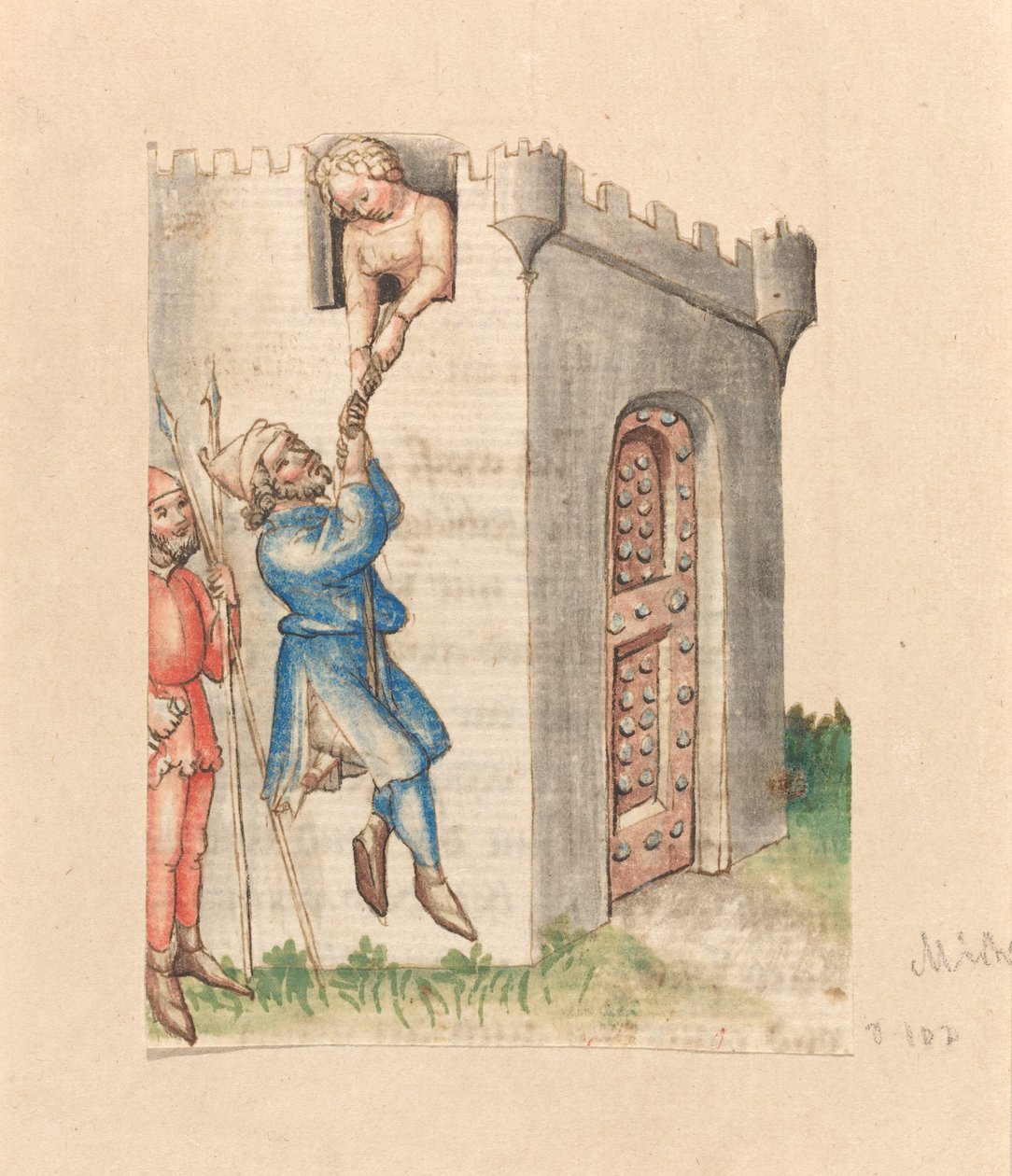 Michol Helping David Escape द्वारा ऑस्ट्रियाई 15वीं सदी