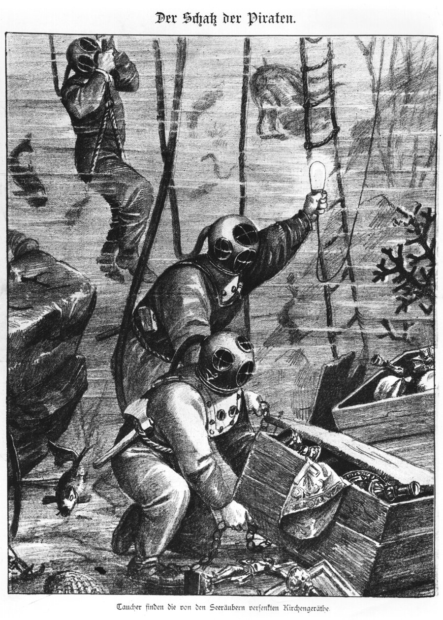 समुद्री डाकू खजाना खोजने वाले, 1897 द्वारा ऑस्ट्रियाई स्कूल