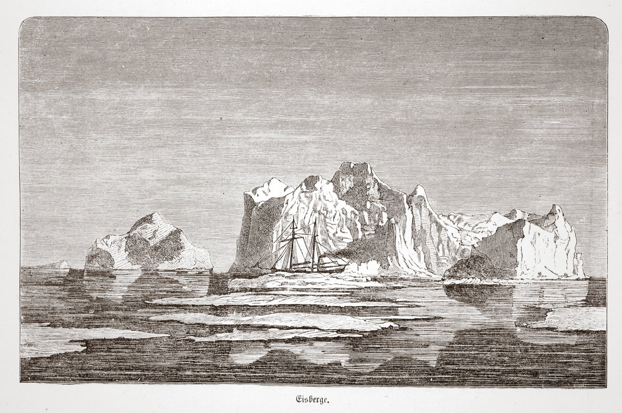 आइसबर्ग, टीगथॉफ के साथ, 1876 द्वारा ऑस्ट्रियाई स्कूल
