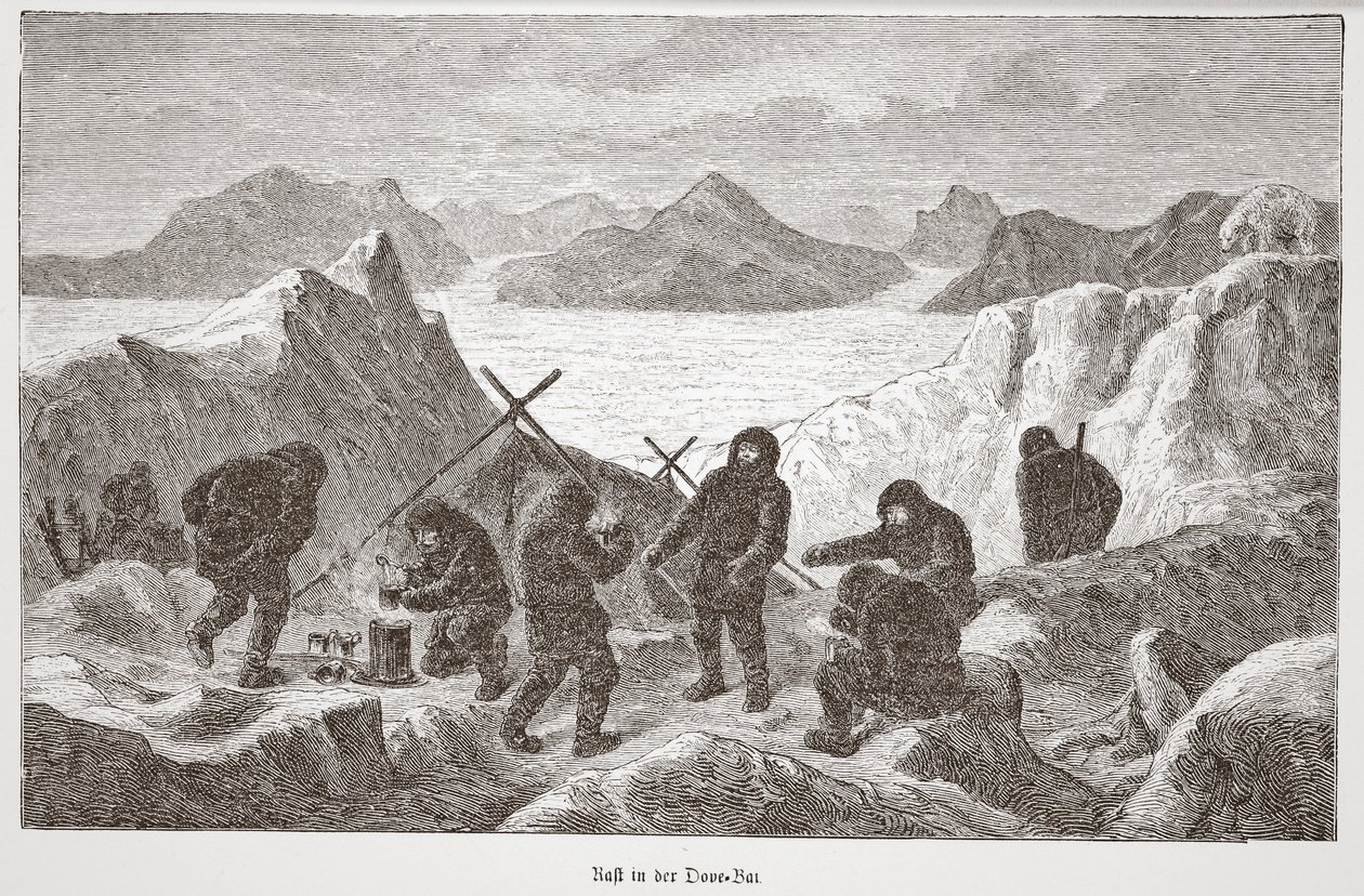 डोव बे में आराम, 1876 द्वारा ऑस्ट्रियाई स्कूल