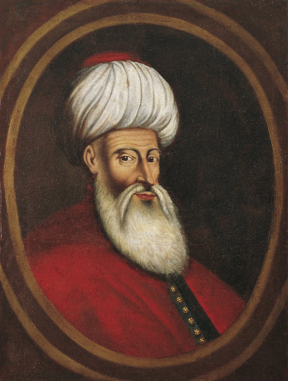विजिएर कबिल्ली मुस्तफा पाशा का चित्रण, 1670 के दशक में द्वारा ऑस्ट्रियाई मास्टर