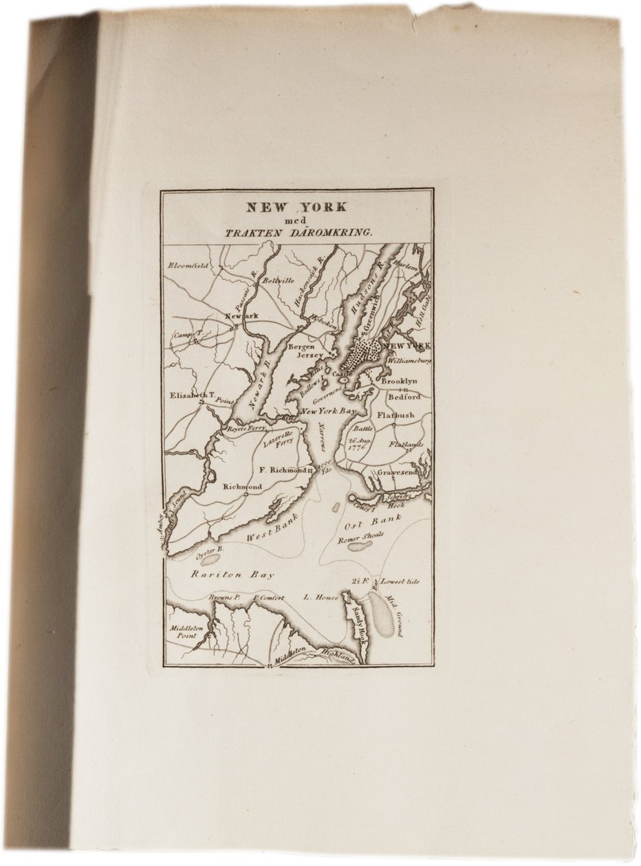 न्यूयॉर्क का नक्शा, संयुक्त राज्य अमेरिका के एटलस से, 1824 द्वारा एक्सल लियोनहार्ड क्लिनकोवस्त्रम