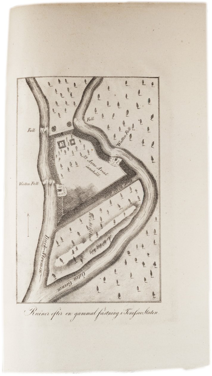 संयुक्त राज्य अमेरिका के एटलस, 1824 से टेनेसी में एक पुराने किले के खंडहर द्वारा एक्सल लियोनहार्ड क्लिनकोवस्त्रम