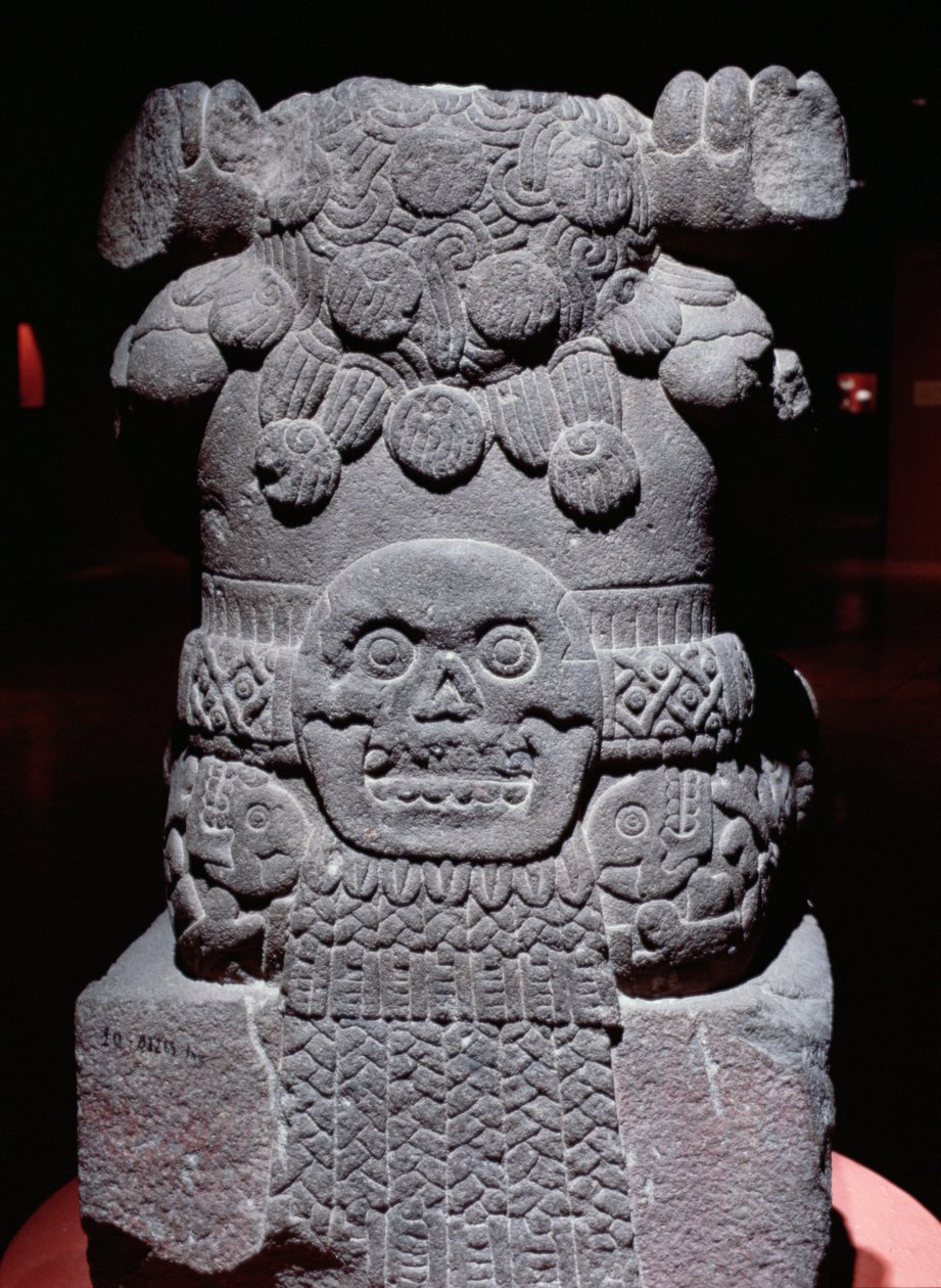Coatlicue, स्वर्गीय पोस्ट क्लासिक अवधि (1300-1521) द्वारा एज़्टेक