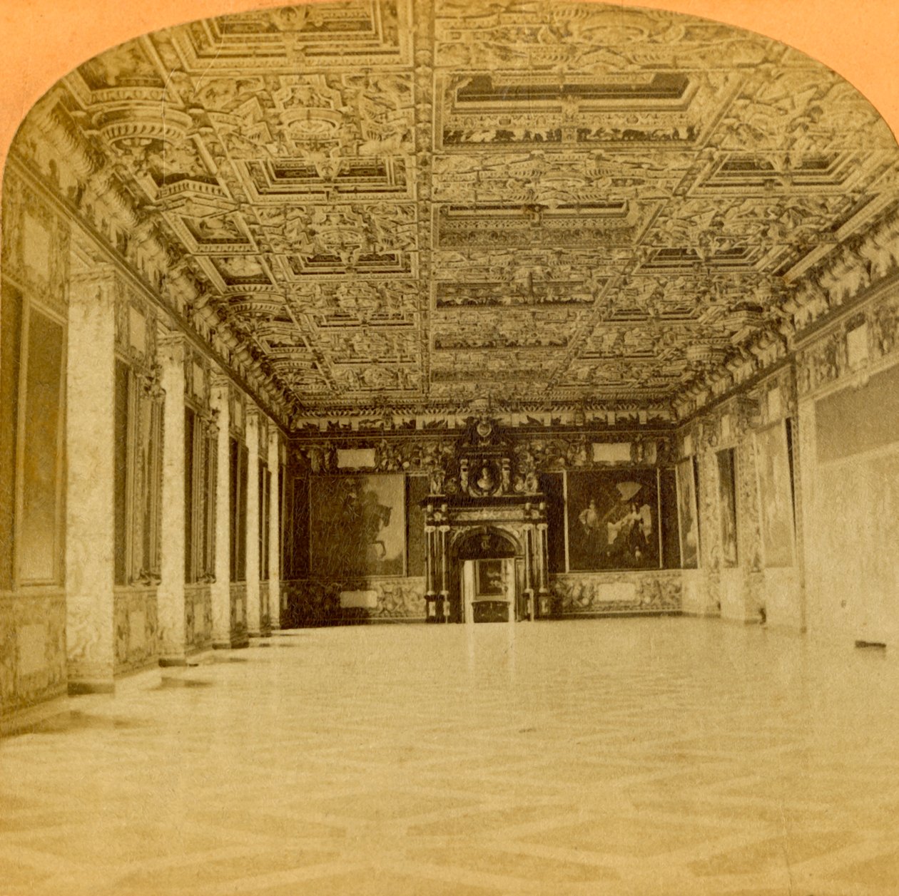 सर नाइट्स हॉल, स्लॉट फ्रेडरिकसबर्ग, दुनिया में बेहतरीन, डेनमार्क, 1897। द्वारा बीडब्ल्यू किलबर्न
