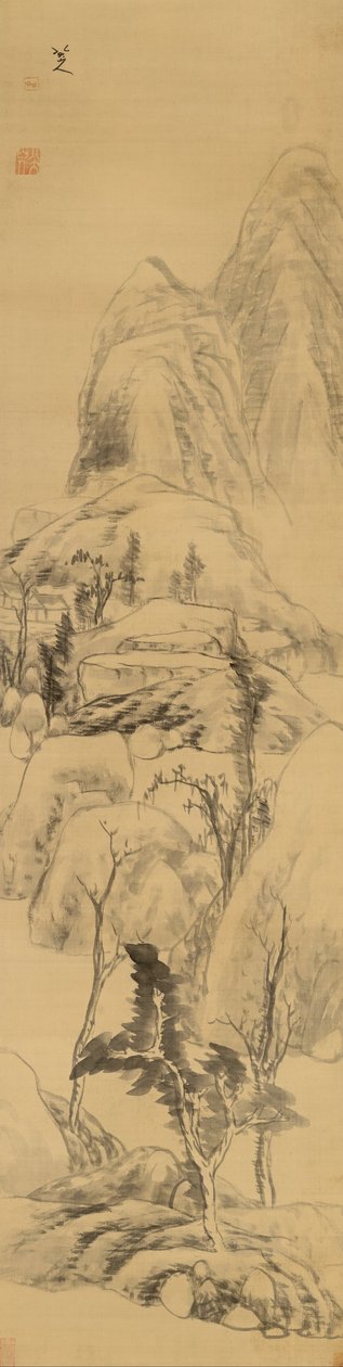 हुआंग गॉन्गवांग की शैली में लैंडस्केप, (1269-1354) द्वारा बड़ा शैनरेन