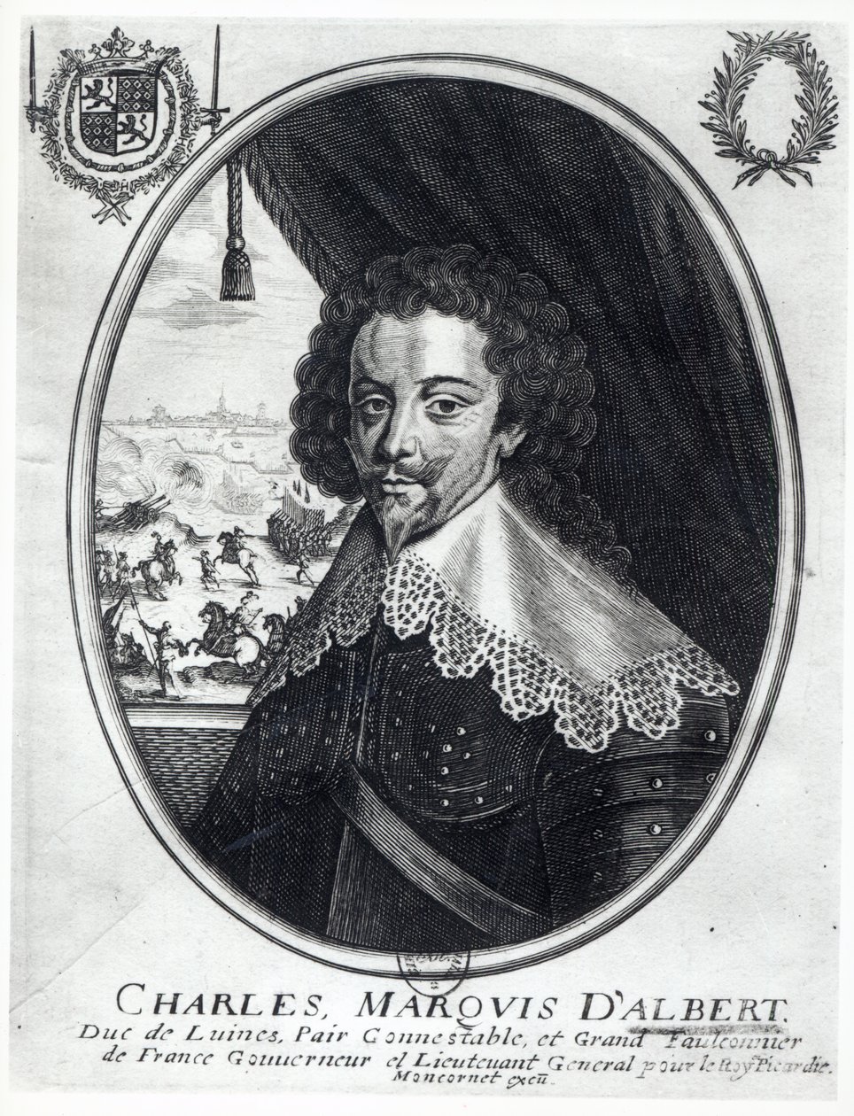 चार्ल्स डी लुएनस (1578-1621) अल्बर्ट मारकिस (उत्कीर्णन) (bw फोटो) द्वारा बल्थाजार मोनकोर्नेट