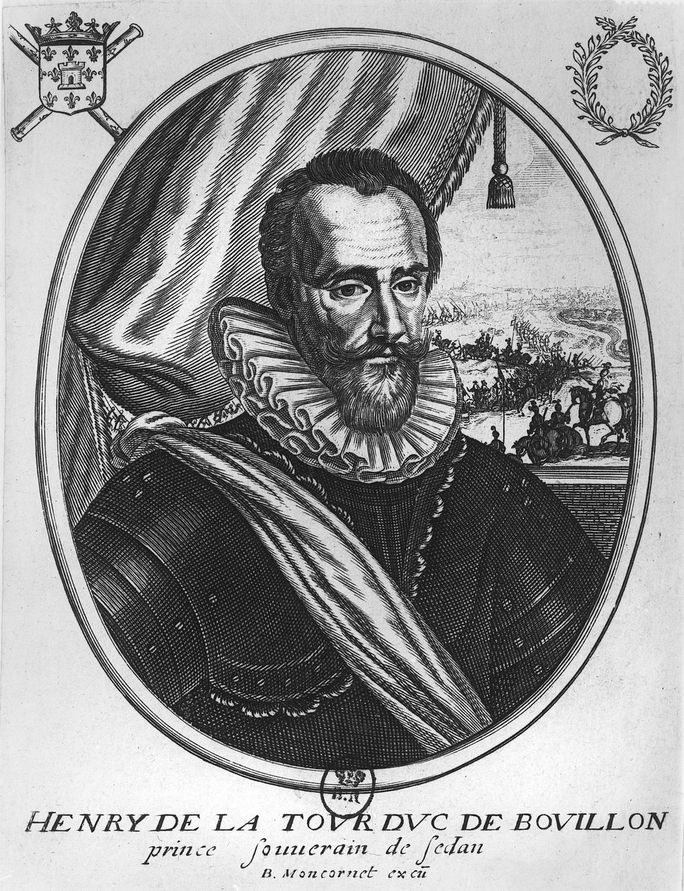 टॉवर ऑफ ऑवरगने का हेनरी (1555-1623) (उत्कीर्णन) (bw फोटो) द्वारा बल्थाजार मोनकोर्नेट