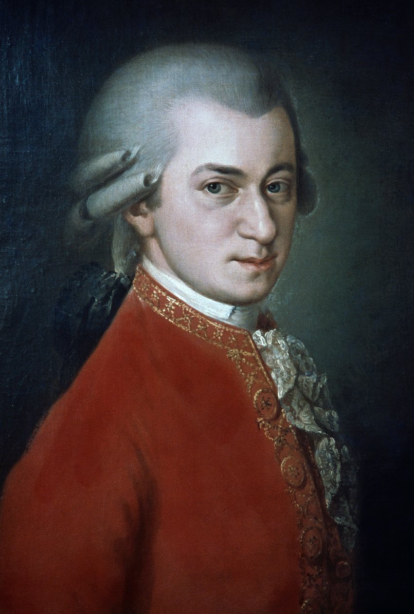 वोल्फगैंग एमेडियस मोजार्ट (1756-1791), ऑस्ट्रियाई संगीतकार, बारबरा क्राफ्ट द्वारा मरणोपरांत चित्र द्वारा बारबरा क्रैफ्ट